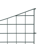 vidaXL Gartenzaun Set Konkav 77,5x64 cm Grün