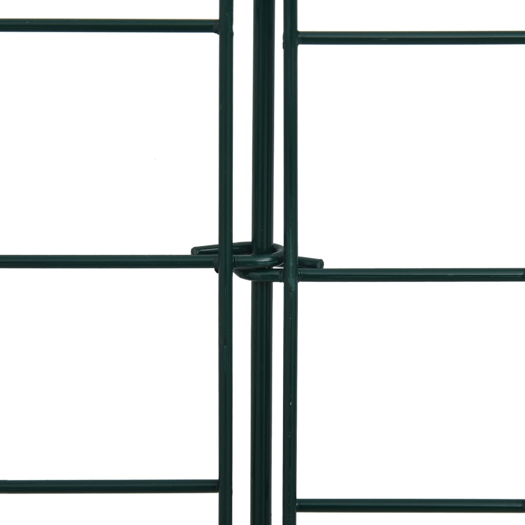 vidaXL Gartenzaun Set Konkav 77,5x64 cm Grün