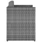 vidaXL Gartensessel mit Hocker Poly Rattan Anthrazit