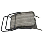 vidaXL Klappbare Sonnenliege Poly Rattan Grau