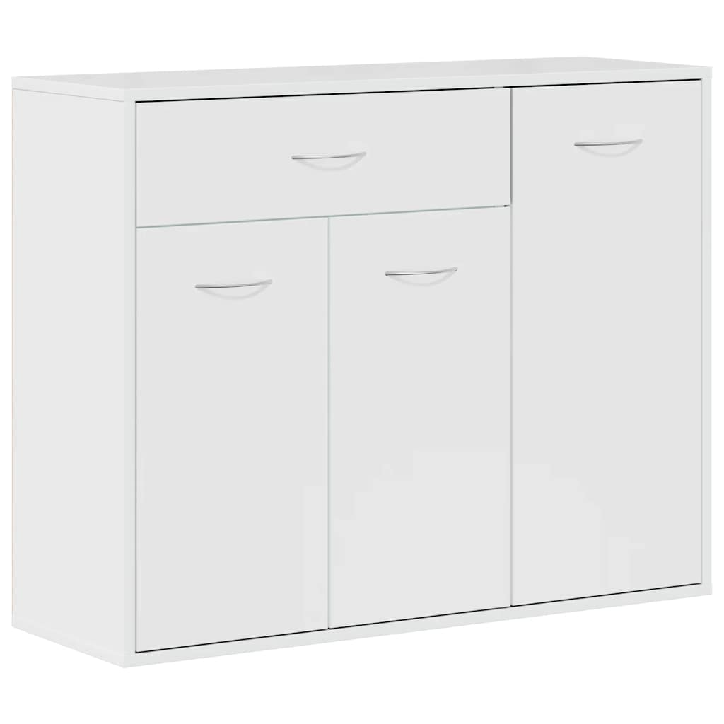 vidaXL Sideboard Hochglanz-Weiß 88x30x70 cm Holzwerkstoff