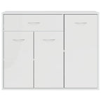 vidaXL Sideboard Hochglanz-Weiß 88x30x70 cm Holzwerkstoff