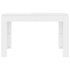 vidaXL Esstisch Hochglanz-Weiß 120x60x76 cm Holzwerkstoff