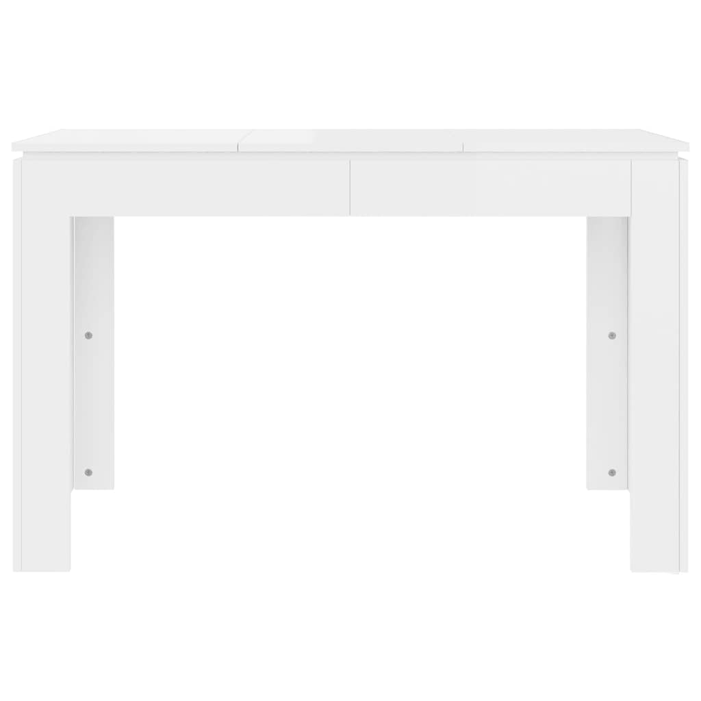 vidaXL Esstisch Hochglanz-Weiß 120x60x76 cm Holzwerkstoff
