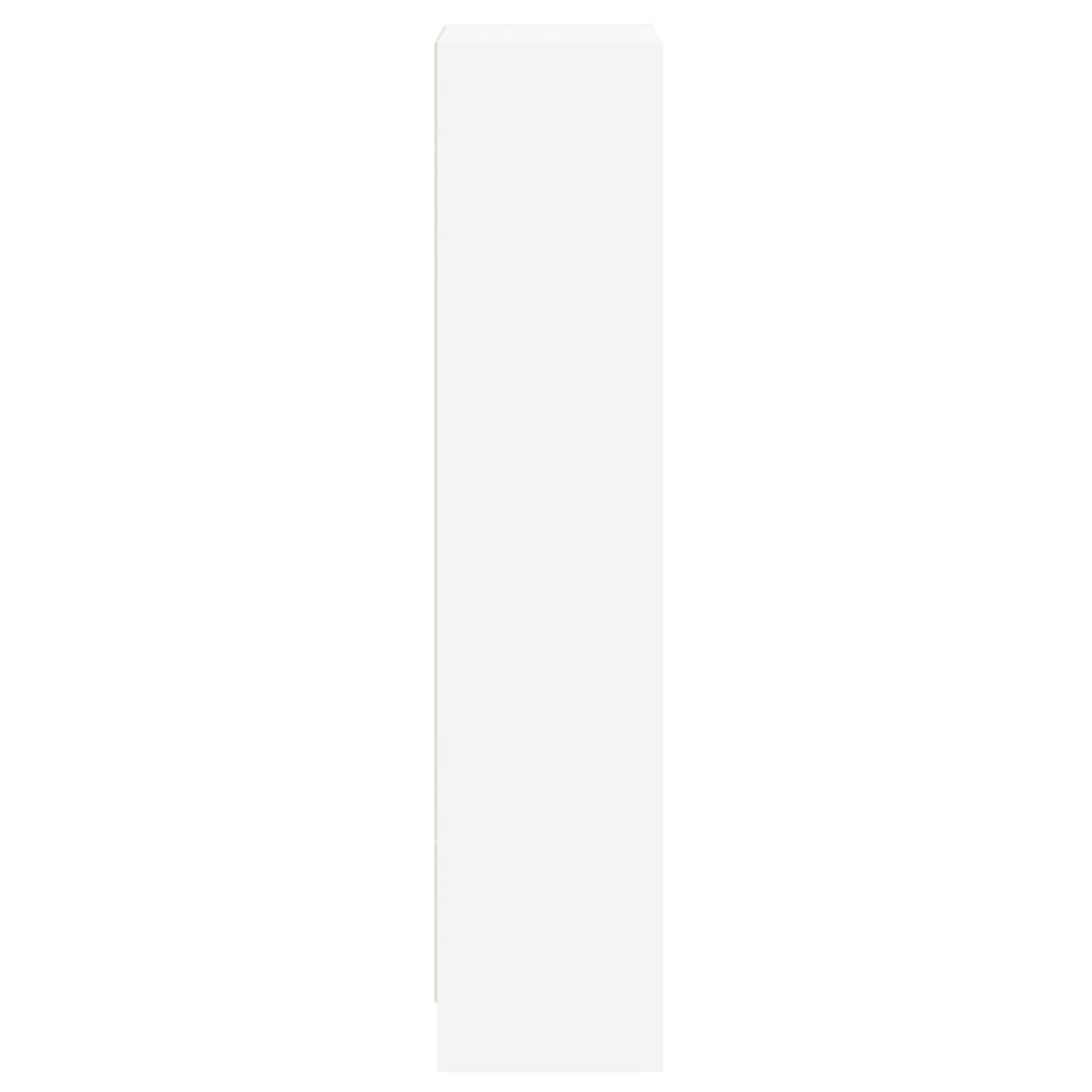 vidaXL Bücherregal 3 Fächer Weiß 40x24x109 cm Holzwerkstoff