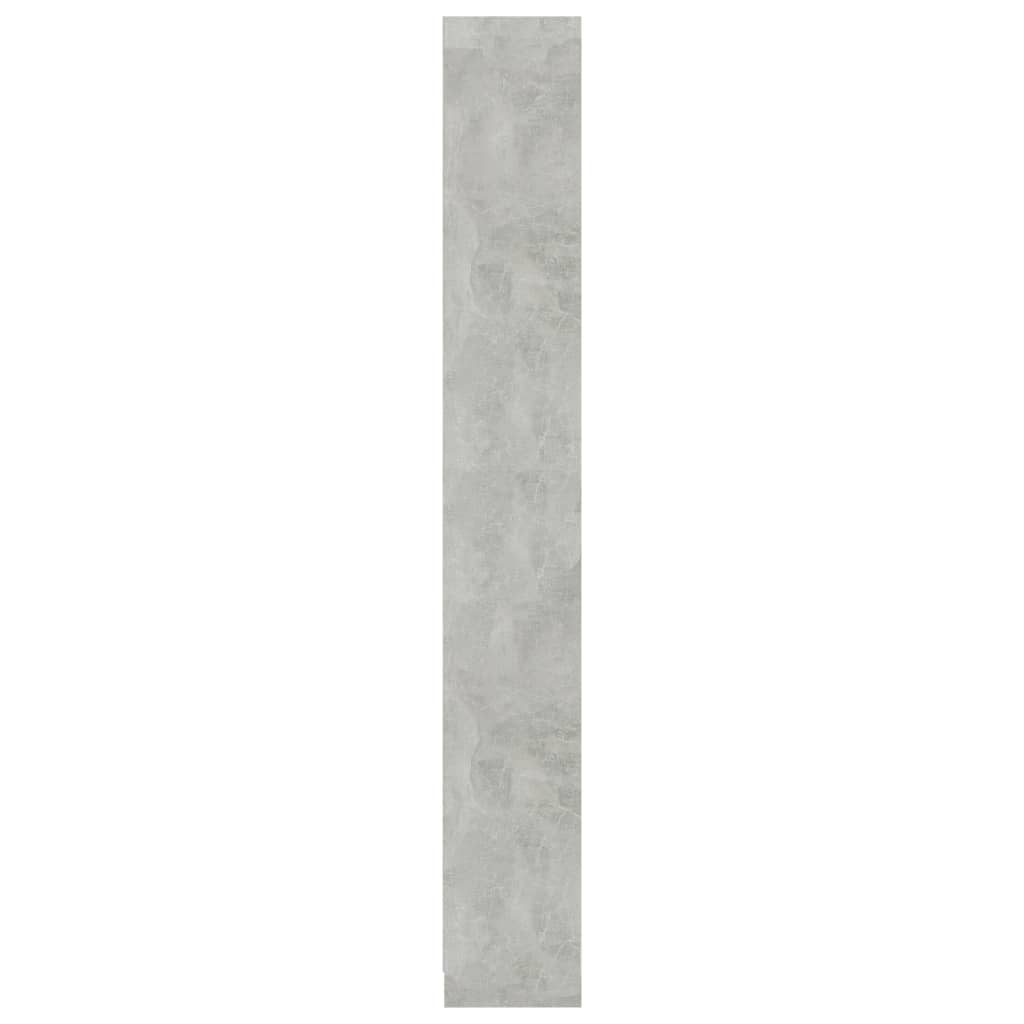 vidaXL Bücherregal 5 Fächer Betongrau 40x24x175 cm Holzwerkstoff