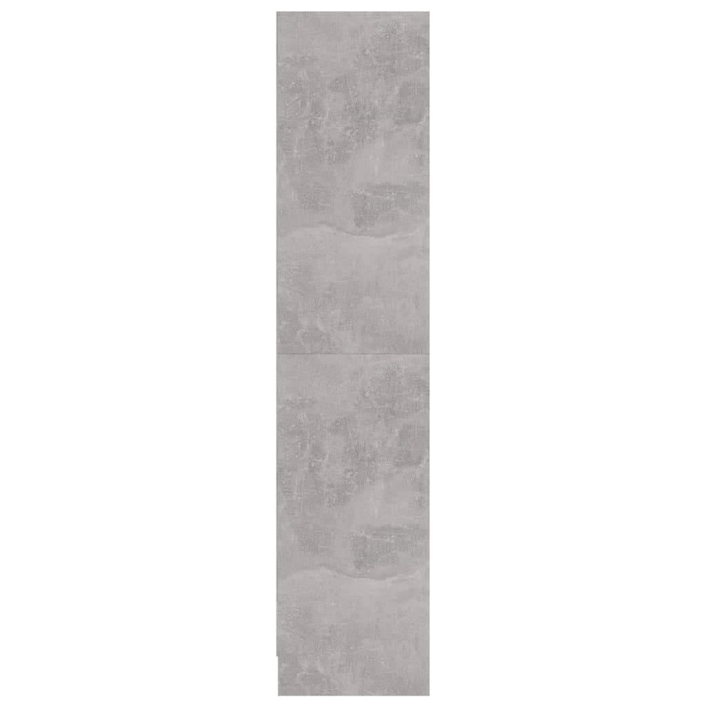 vidaXL Bücherregal 3 Fächer Betongrau 60x24x109 cm Holzwerkstoff
