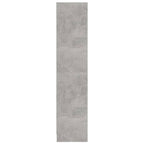 vidaXL Bücherregal 3 Fächer Betongrau 60x24x109 cm Holzwerkstoff