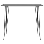 vidaXL Bartisch Schwarz 120x60x105 cm