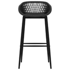vidaXL Barhocker 2 Stk. Schwarz