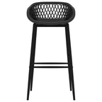 vidaXL Barhocker 4 Stk. Schwarz