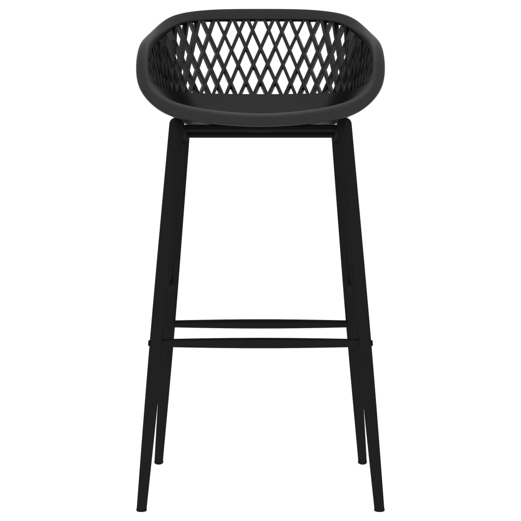 vidaXL Barhocker 4 Stk. Schwarz