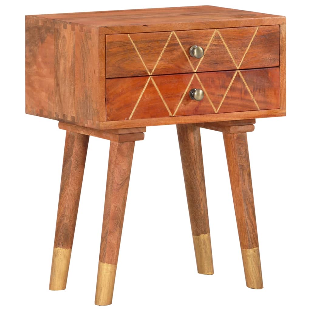 vidaXL Nachttisch Massivholz Mango