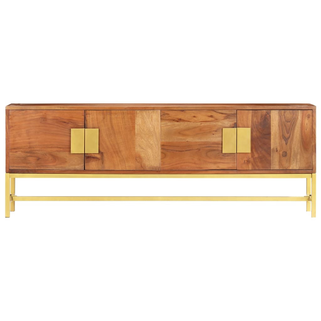 vidaXL TV-Schrank 140×30×50 cm Massivholz Akazie