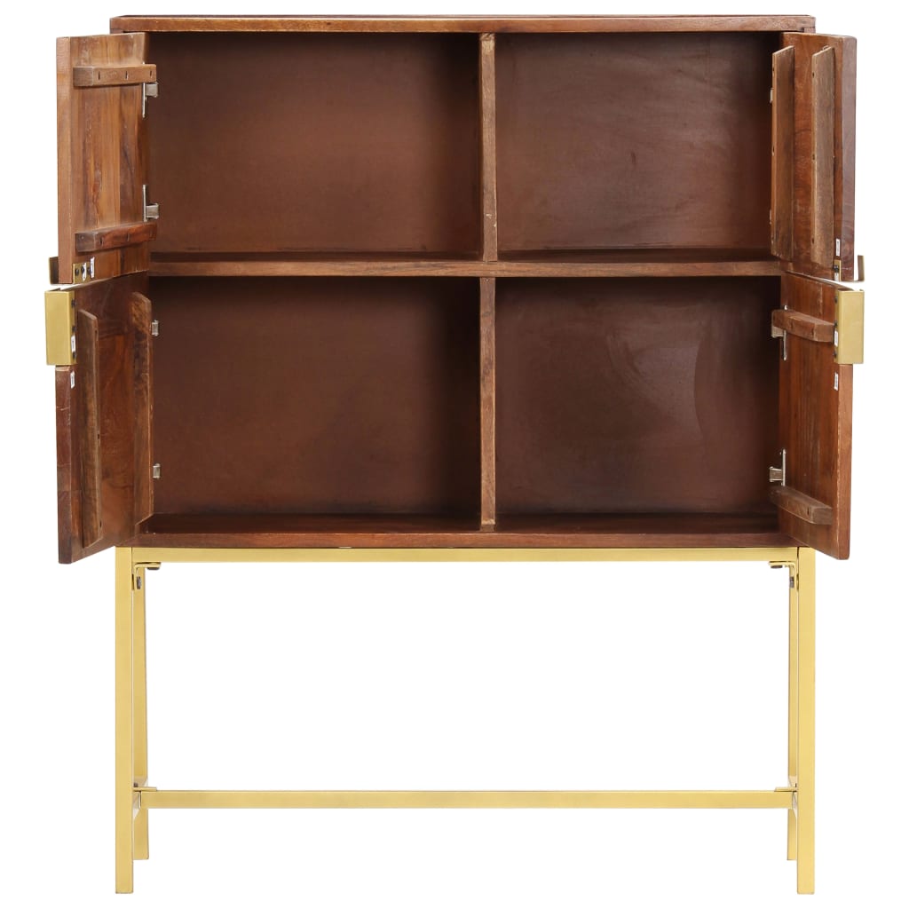 vidaXL Highboard Massivholz Akazie