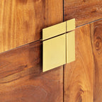 vidaXL Highboard Massivholz Akazie
