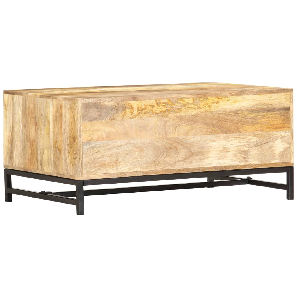 vidaXL Couchtisch 90 x 55 x 40 cm Massivholz Mango