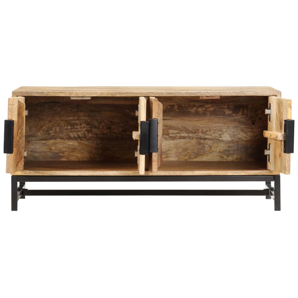 vidaXL Couchtisch 90 x 55 x 40 cm Massivholz Mango