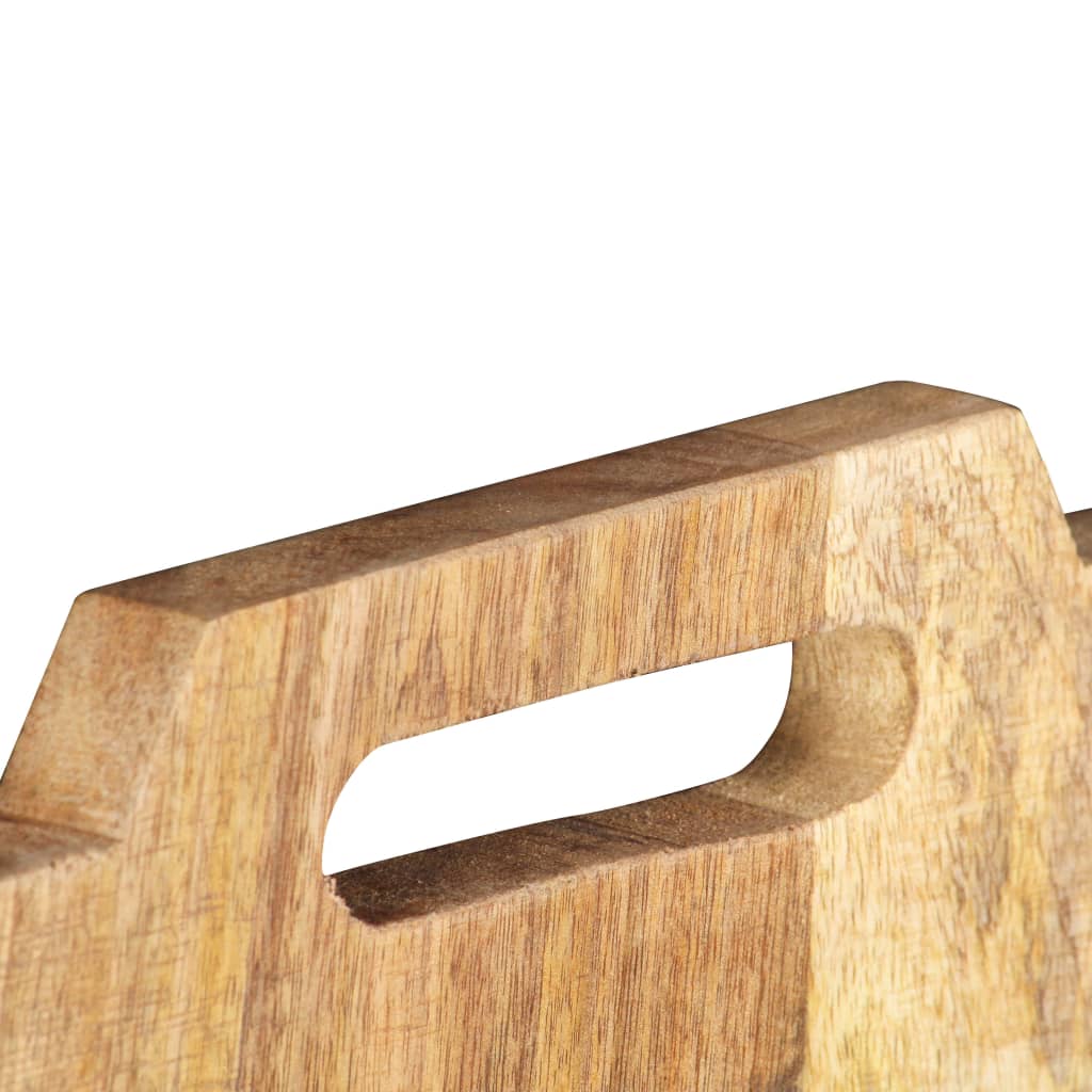 vidaXL Wand-Zeitungsständer 33×10×67 cm Raues Massivholz Mango