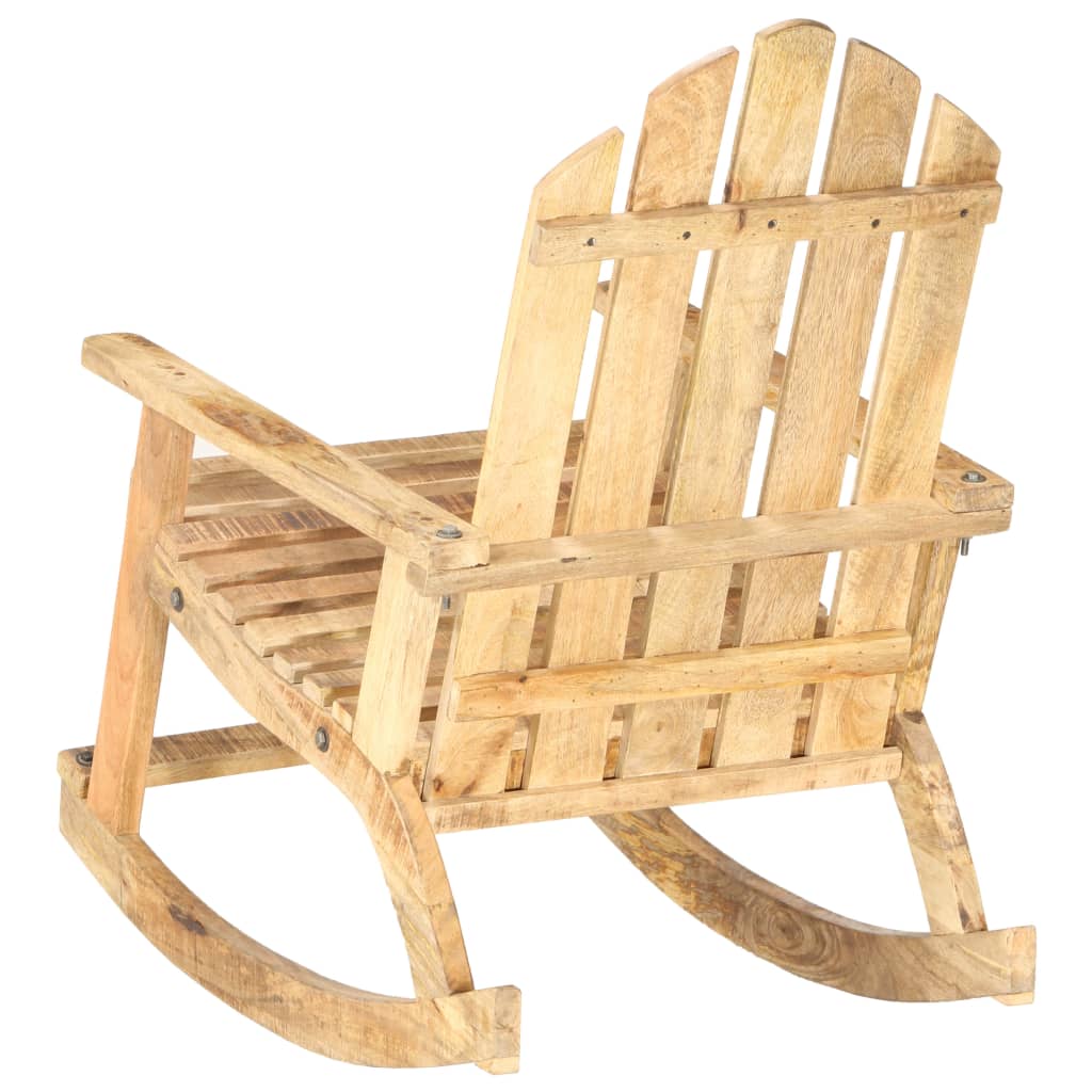 vidaXL Garten-Schaukelstuhl Massivholz Mango