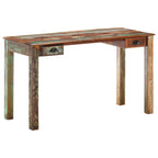 vidaXL Schreibtisch 130x55x76 cm Altholz Massiv
