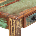 vidaXL Schreibtisch 130x55x76 cm Altholz Massiv
