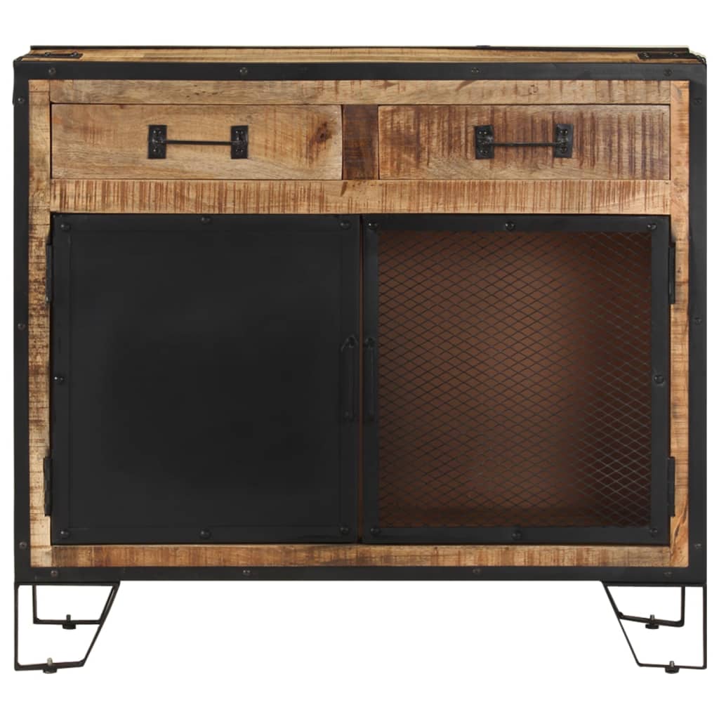 vidaXL Sideboard Raues Mango-Massivholz