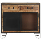 vidaXL Sideboard Raues Mango-Massivholz