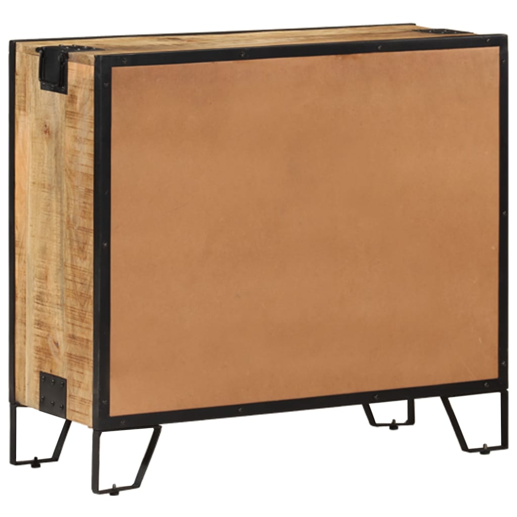 vidaXL Sideboard Raues Mango-Massivholz