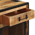 vidaXL Sideboard Raues Mango-Massivholz
