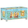 vidaXL Handbemalte Aufbewahrungsbox 80×40×40 cm Mango Massivholz