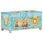 vidaXL Handbemalte Aufbewahrungsbox 80×40×40 cm Mango Massivholz