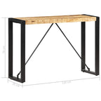 vidaXL Konsolentisch 110x35x76 cm Massivholz Mango