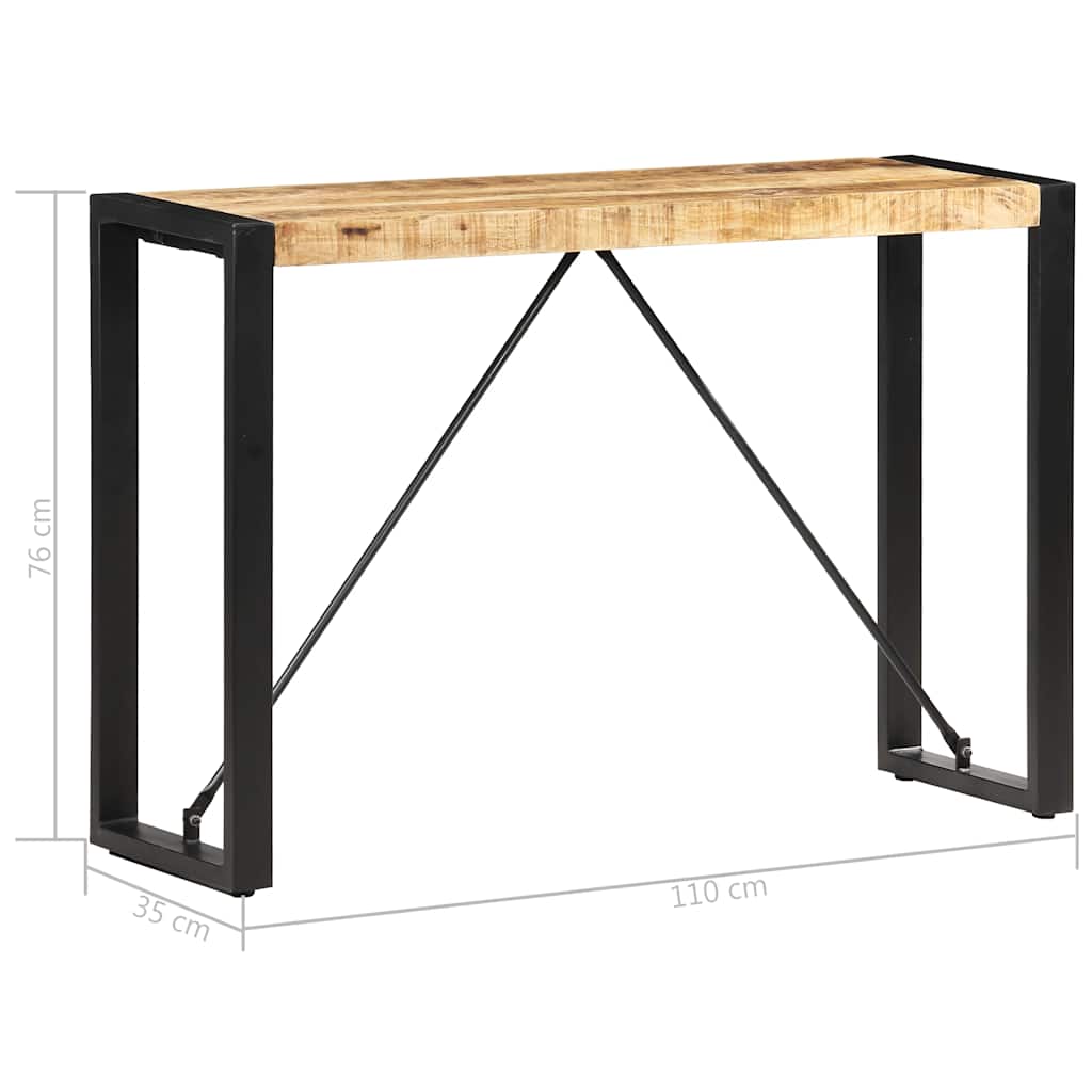 vidaXL Konsolentisch 110x35x76 cm Massivholz Mango