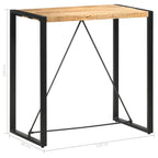 vidaXL Bartisch Massivholz Mango