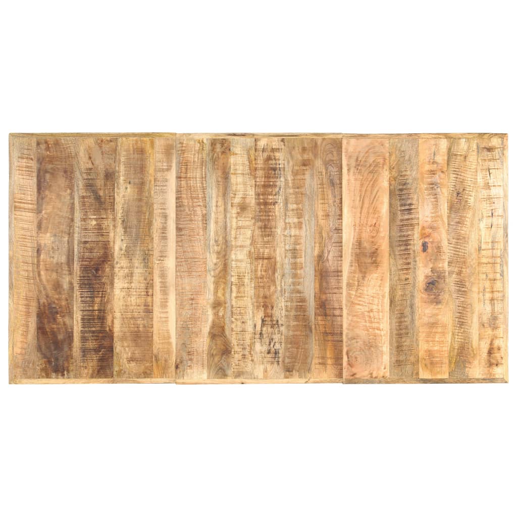 vidaXL Esstisch 180 x 90 x 76 cm Raues Mango-Massivholz