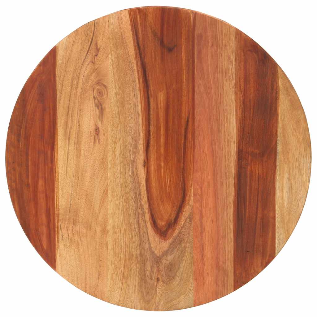 vidaXL Tischplatte Massivholz Akazie Rund 15-16 mm 50 cm