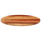 vidaXL Tischplatte Massivholz Akazie Rund 15-16 mm 50 cm
