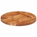 vidaXL Tischplatte Massivholz Palisander Rund 25-27 mm 40 cm