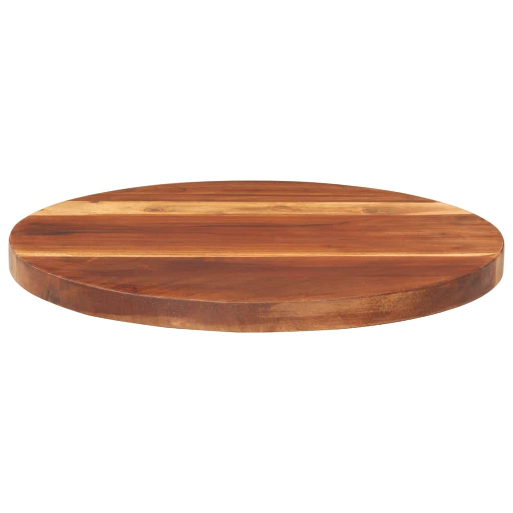 vidaXL Tischplatte Massivholz Palisander Rund 25-27 mm 40 cm