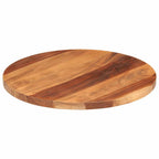 vidaXL Tischplatte Massivholz Akazie Rund 25-27 mm 50 cm