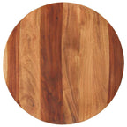 vidaXL Tischplatte Massivholz Akazie Rund 25-27 mm 50 cm