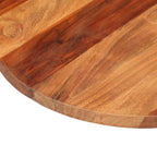 vidaXL Tischplatte Massivholz Akazie Rund 25-27 mm 50 cm