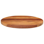 vidaXL Tischplatte Massivholz Akazie Rund 25-27 mm 50 cm