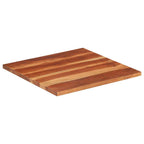 vidaXL Tischplatte Massivholz Akazie 25-27 mm 60x60 cm