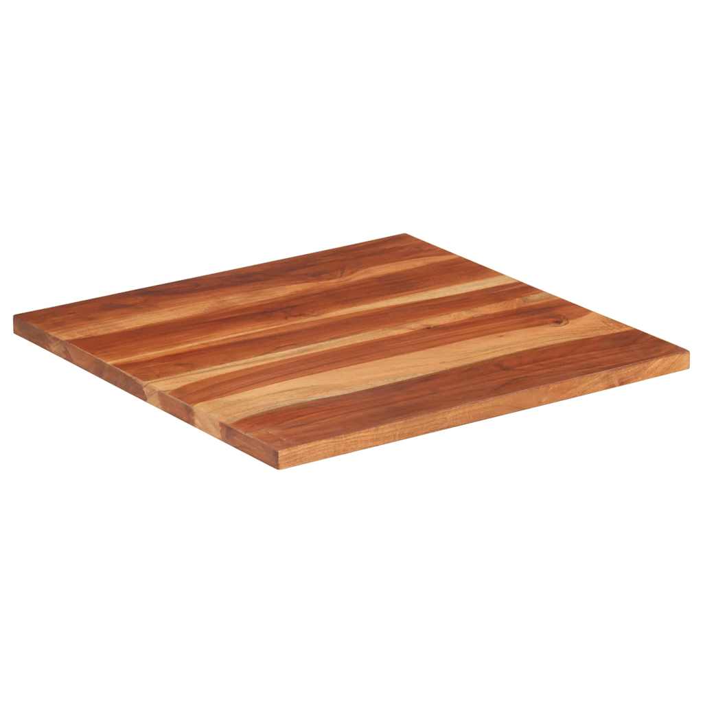 vidaXL Tischplatte Massivholz Akazie 25-27 mm 60x60 cm