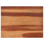 vidaXL Tischplatte Massivholz Palisander 25-27 mm 60×80 cm