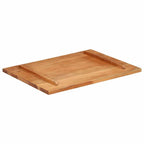 vidaXL Tischplatte Massivholz Palisander 25-27 mm 60×80 cm