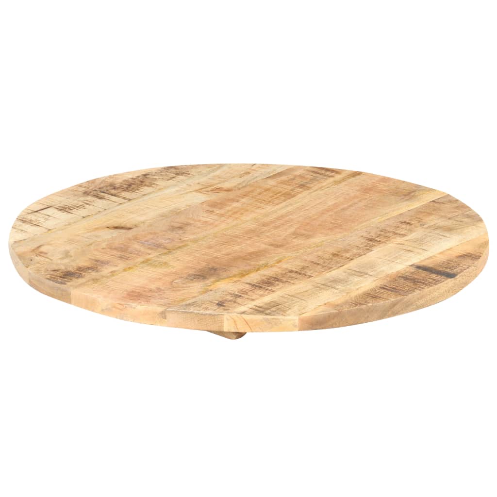 vidaXL Tischplatte Massivholz Mango Rund 25-27 mm 40 cm