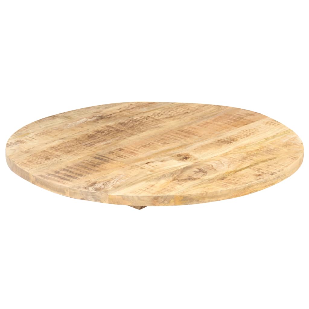 vidaXL Tischplatte Massivholz Mango Rund 25-27 mm 40 cm